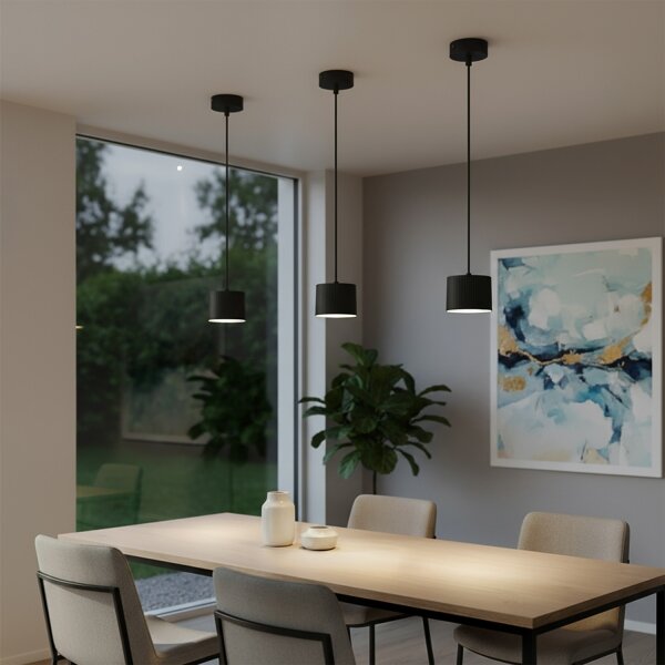 Brilagi - LED Lustr na lanku STRIPY 1xGX53/15W/230V černá