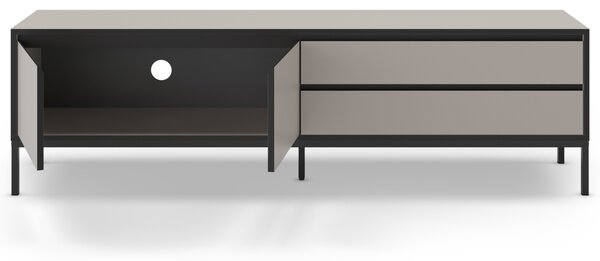 Marckeric Krémový lakovaný TV stolek Lorenza 180 x 40 cm