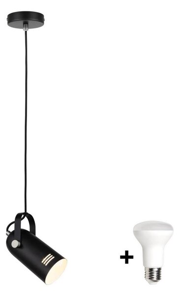 Paulmann 79766 - LED 1xE27/8W Lustr na lanku LAVEA 230V černá
