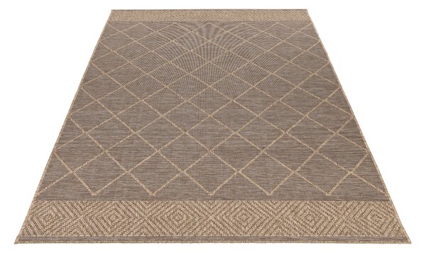 Obsession, Kusový koberec My Oslo 710 Taupe – na ven i na doma, 80x150, hnědá, chodba / předsíň