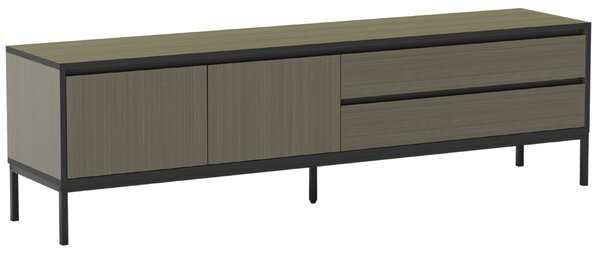 Marckeric Zelený lakovaný TV stolek Lorenza 180 x 40 cm