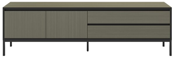 Marckeric Zelený lakovaný TV stolek Lorenza 180 x 40 cm