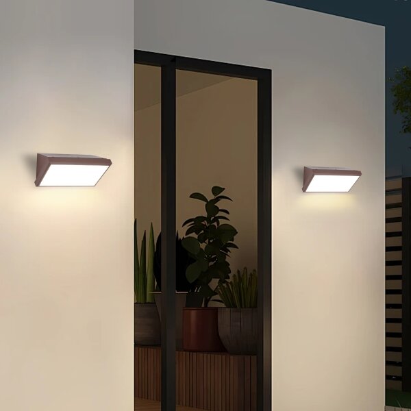 Brilagi - Venkovní nástěnné svítidlo TRIANGLE 1xE27/60W/230V hnědá IP65