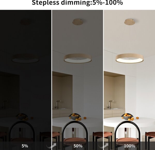 Brilagi - LED Stmív. lustr na lanku FALCON MODERN LED/30W/230V 40 cm béžová + DO