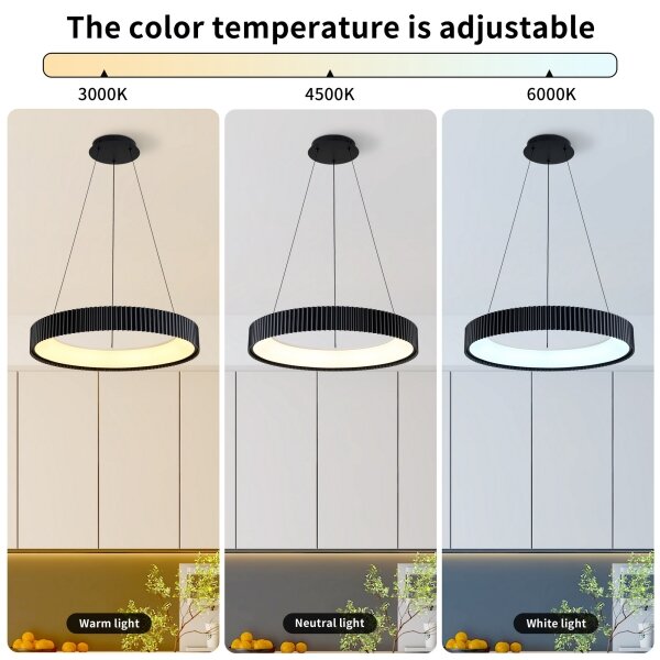 Brilagi - LED Stmív. lustr na lanku FALCON MODERN LED/54W/230V 60 cm černá + DO