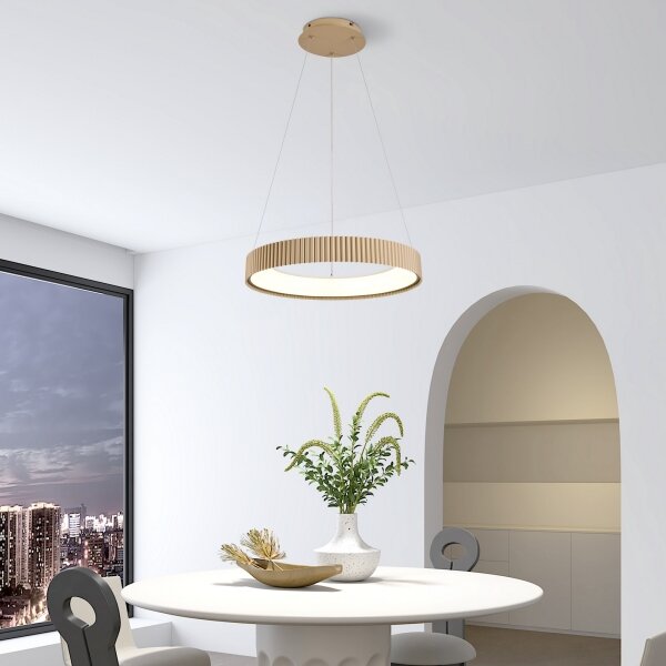 Brilagi - LED Stmív. lustr na lanku FALCON MODERN LED/30W/230V 40 cm béžová + DO