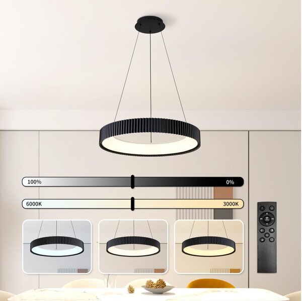 Brilagi - LED Stmív. lustr na lanku FALCON MODERN LED/54W/230V 60 cm černá + DO