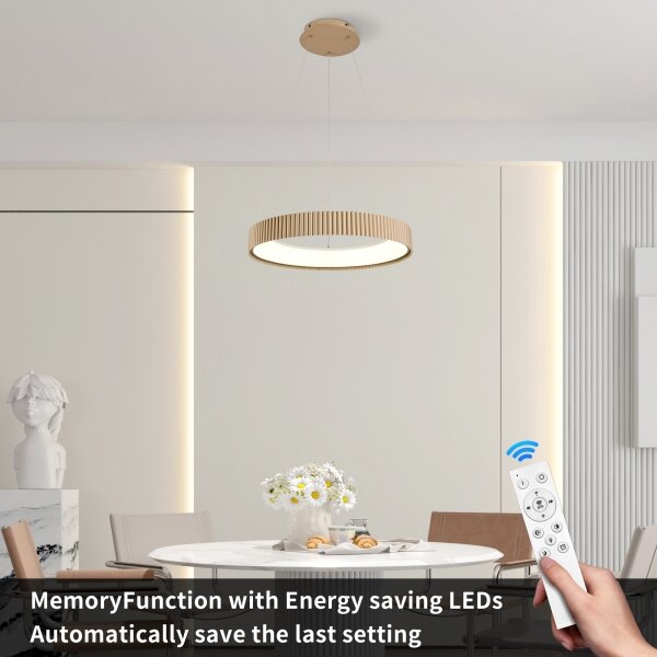 Brilagi - LED Stmív. lustr na lanku FALCON MODERN LED/30W/230V 40 cm béžová + DO