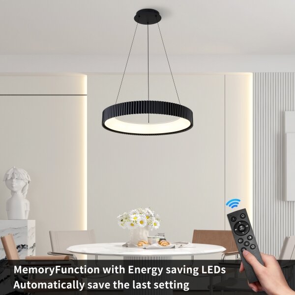 Brilagi - LED Stmív. lustr na lanku FALCON MODERN LED/54W/230V 60 cm černá + DO