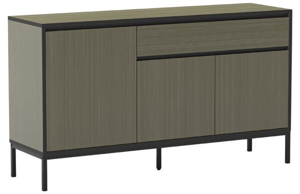Marckeric Zelená lakovaná komoda Lorenza 140 x 40 cm