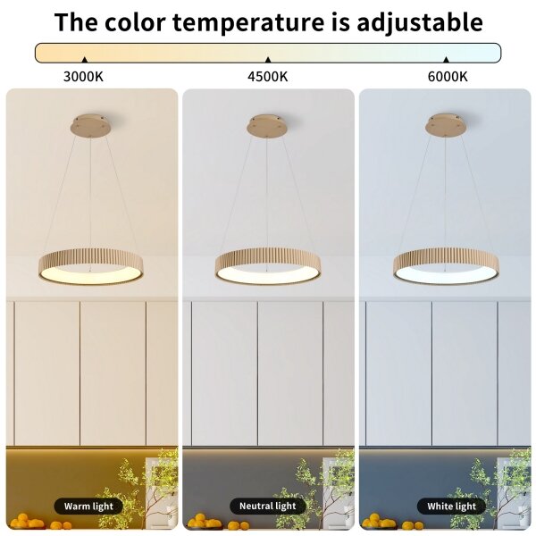 Brilagi - LED Stmív. lustr na lanku FALCON MODERN LED/30W/230V 40 cm béžová + DO