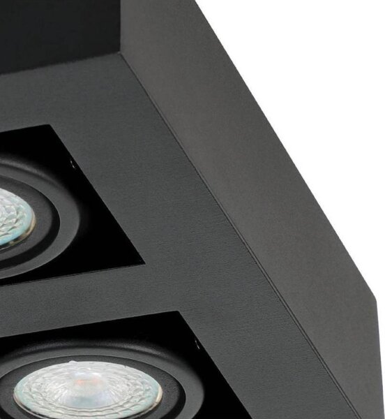 Eglo 31065 - LED Bodové svítidlo MENDOZA 4xLED/4,7W/230V 3000K černá