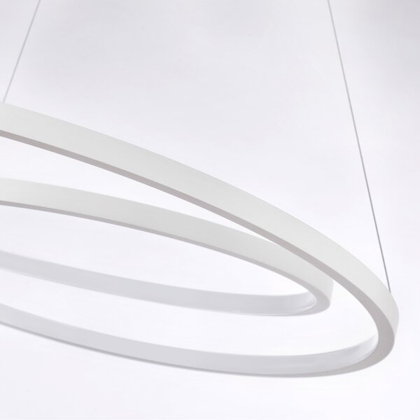 Brilagi-LED Stmívatelný lustr na lanku TWISTER LED/75W/230V pr. 70 cm bílá + DO