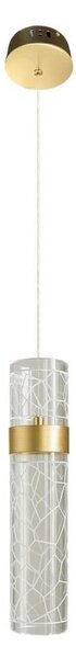 LED Lustr na lanku LAGOS LED/8W/230V zlatá