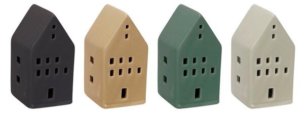 Vánoční dekorace LED domeček 10cm MIX barev