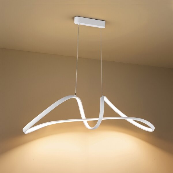 Brilagi-LED Stmívatelný lustr na lanku TWISTER LED/60W/230V 3000-6000K bílá+DO