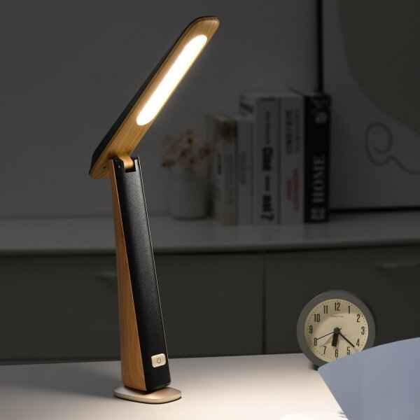 LED Stm. nab. stolní lampa TOP LED/4W/5V 1800 mAh 3000/4000/5000K hnědá/černá