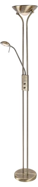 Brilagi - Stmívatelná stojací lampa SCARLETT 1xR7s/230W/230V + 1xG9/40W bronzová