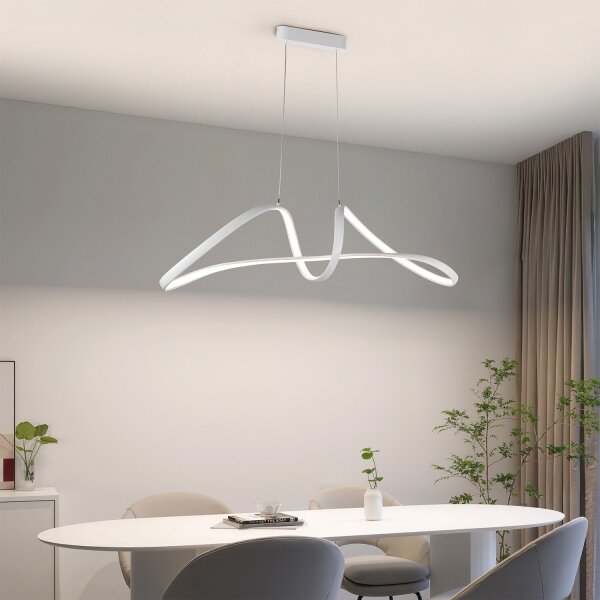 Brilagi-LED Stmívatelný lustr na lanku TWISTER LED/60W/230V 3000-6000K bílá+DO
