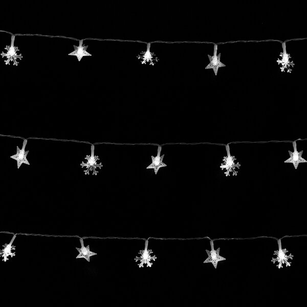 Aigostar - LED Venkovní řetěz 100xLED/8 funkcí 3xAA 10 m IP44 stud bílá