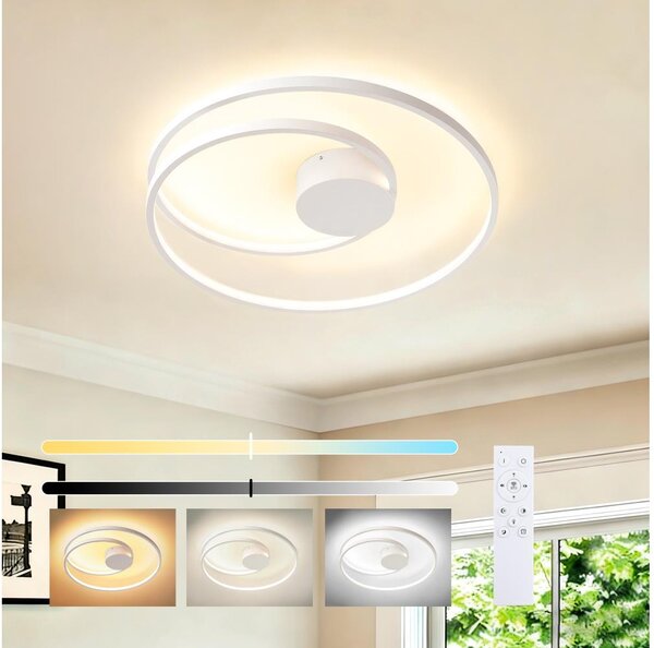 Brilagi- LED Stmívat. stropní svítidlo TWISTER LED/48W/230V pr. 50 cm bílá + DO