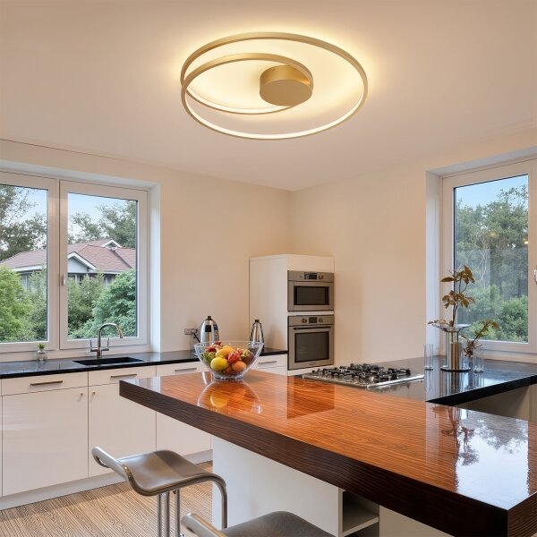 Brilagi- LED Stmívat. stropní svítidlo TWISTER LED/75W/230V pr. 70 cm zlatá +DO