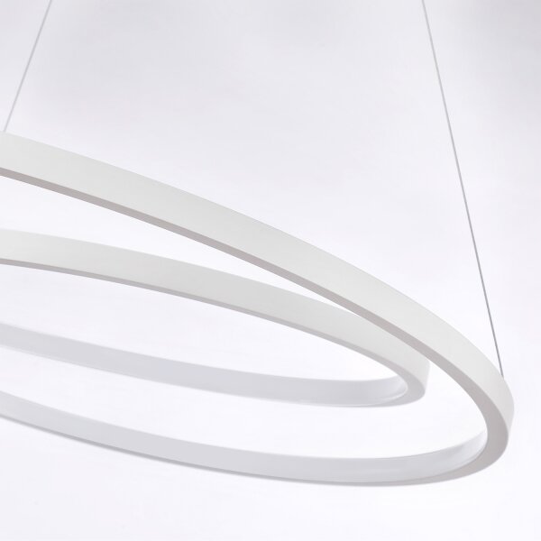 Brilagi-LED Stmívatelný lustr na lanku TWISTER LED/48W/230V pr. 50 cm bílá + DO