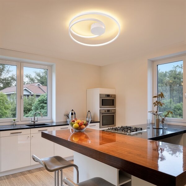 Brilagi- LED Stmívat. stropní svítidlo TWISTER LED/48W/230V pr. 50 cm bílá + DO