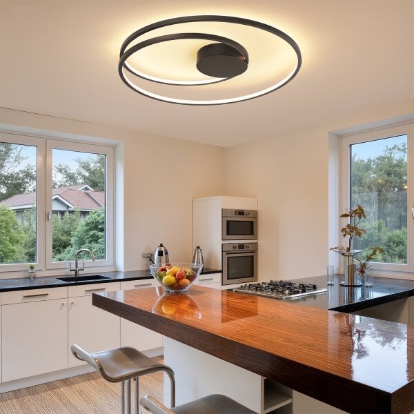 Brilagi- LED Stmívat. stropní svítidlo TWISTER LED/105W/230V pr.100 cm černá+DO