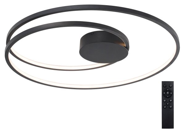 Brilagi- LED Stmívat. stropní svítidlo TWISTER LED/105W/230V pr.100 cm černá+DO
