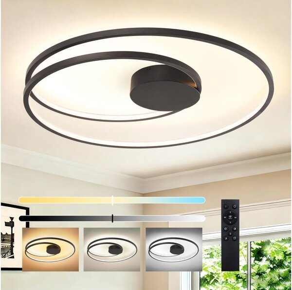 Brilagi- LED Stmívat. stropní svítidlo TWISTER LED/105W/230V pr.100 cm černá+DO