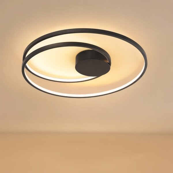 Brilagi- LED Stmívat. stropní svítidlo TWISTER LED/75W/230V pr. 70 cm černá +DO