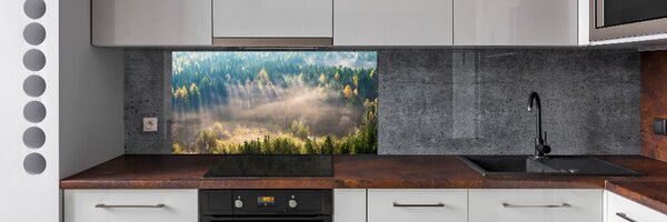 Dekorační panel sklo Mlha v lese pksh-104886541