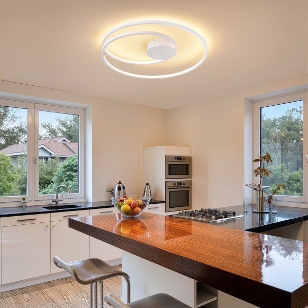 Brilagi- LED Stmívat. stropní svítidlo TWISTER LED/75W/230V pr. 70 cm bílá + DO