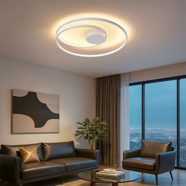 Brilagi- LED Stmívat. stropní svítidlo TWISTER LED/75W/230V pr. 70 cm bílá + DO