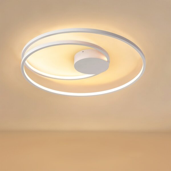 Brilagi- LED Stmívat. stropní svítidlo TWISTER LED/75W/230V pr. 70 cm bílá + DO