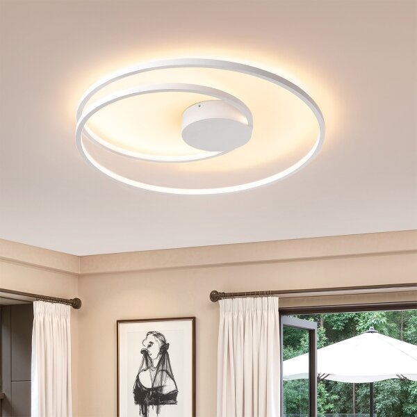 Brilagi- LED Stmívat. stropní svítidlo TWISTER LED/75W/230V pr. 70 cm bílá + DO