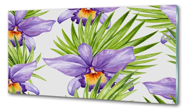 Skleněný panel do kuchynské linky Orchidej pksh-104930061