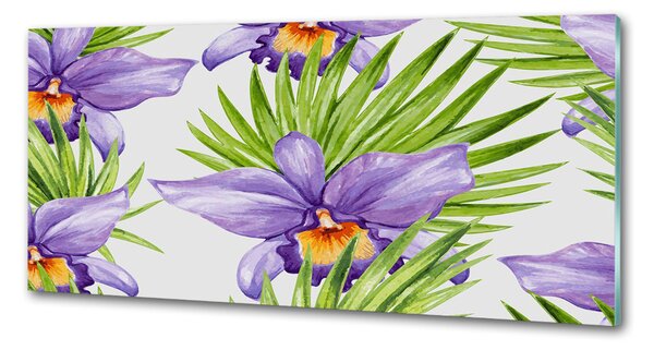 Skleněný panel do kuchynské linky Orchidej pksh-104930061