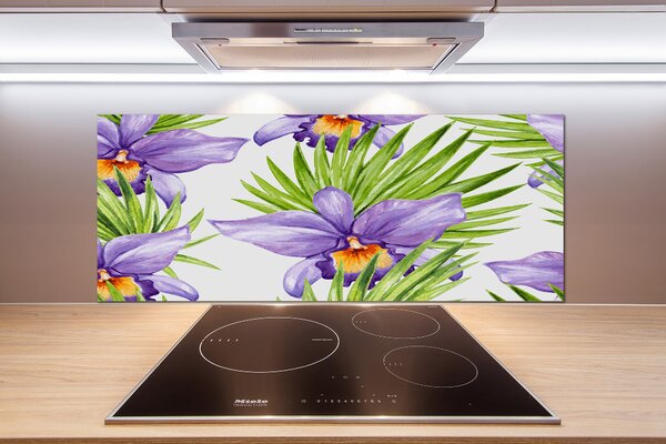 Skleněný panel do kuchynské linky Orchidej pksh-104930061