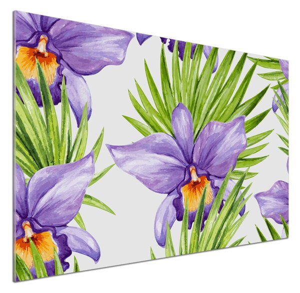 Skleněný panel do kuchynské linky Orchidej pksh-104930061