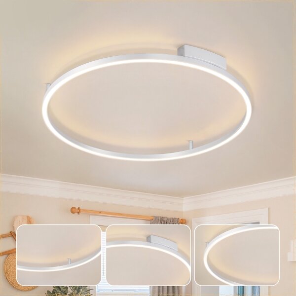 Brilagi - LED Stmívatelné svítidlo PORTOFINO LED/60W/230V pr. 80 cm stříbrná +DO