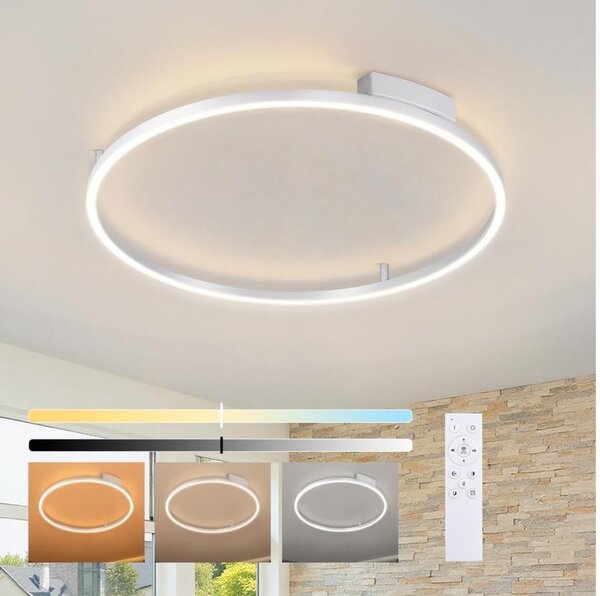 Brilagi - LED Stmívatelné svítidlo PORTOFINO LED/60W/230V pr. 80 cm stříbrná +DO