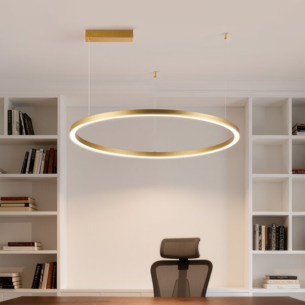 Brilagi - LED Stmívat. lustr na lanku PORTOFINO LED/60W/230V pr. 80 cm zlatá +DO