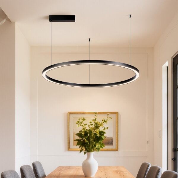 Brilagi - LED Stmívat. lustr na lanku PORTOFINO LED/60W/230V pr. 80 cm černá +DO