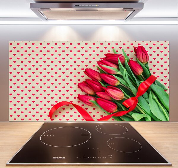 Panel do kuchyně Tulipány srdce pksh-104956051
