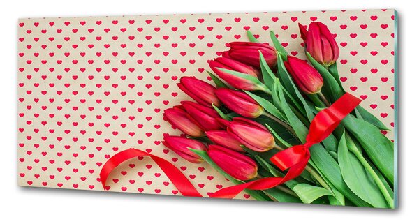 Panel do kuchyně Tulipány srdce pksh-104956051
