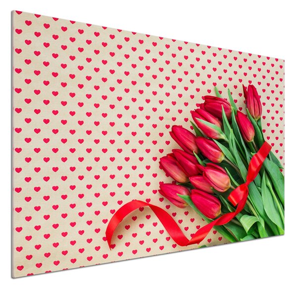 Panel do kuchyně Tulipány srdce pksh-104956051