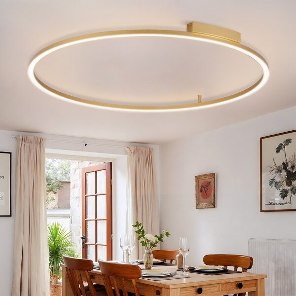 Brilagi - LED Stmívatelné svítidlo PORTOFINO LED/85W/230V pr. 120 cm zlatá + DO