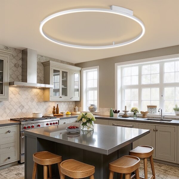 Brilagi - LED Stmívatelné svítidlo PORTOFINO LED/85W/230V pr. 120 cm stříbrná+DO